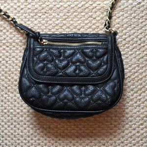 Betsey Johnson Black Crossbody Bag